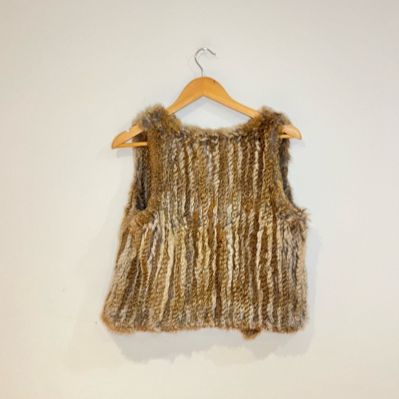 525 america luxe. Sleeveless coat in real rabbit fur in very good condition. Xs - Picture 3 of 7